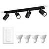 Philips Hue Kosipo Faretto (Nero) - 4 luci - Bianco caldo