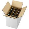 Imballaggi Point 1 pezzo SCATOLA CARTONE SPEDIZIONE 12 BOTTIGLIE - VINO - LIQUORI CON SEPARATORE