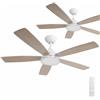 Aigostar Ventilatore da Soffitto con Luce e Telecomando Silenzioso， 2 Pack，2700K/4000K/6000K Dimmerabile， 30W Motor DC Reversibile ， 6 Velocità， Adatto per soggiorno， camera da letto e sala da pranzo