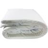Corredocasa Topper Memory Silver Realizzato in Fibra d'Argento Extra Morbido Anallergico Traspirante Antiacaro Termoregolatore Manifattura Italiana (1Piazza 80X190)