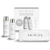 Skinius Doppia Detersione Tonificante Idratante Anti-Aging per Pelli Sensibili - MILIS 100ml Latte Detergente con DELIKA 100ml Acqua Micellare e Morbida Fascia per Capelli