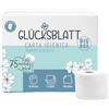 Glücksblatt Scatola di Carta Igienica, 3 Strati, 27 Rotoli x 250 Fogli, 100% Cellulosa, Confezione Grande, Super Morbida, Cartone Riutilizzabile