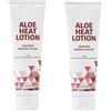 Generic Aloe Heat Lotion - Confezione da 2 (118 ml x 2) | Lozione da massaggio a effetto caldo-freddo con Aloe Vera, Eucalipto e Mentolo | Massaggio corpo lenitivo per muscoli, collo e spalle