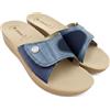inblu Ciabatte sanitarie donna a strappo tomaia ecopelle e zona alluce tessuto elastan LIBERTY X Vegan e sottopiede SOFT