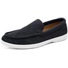 Generic Mocassini Uomo in Pelle Scamosciata Classici Comodi per Guida Leggeri e Versatili (BK1, 46)