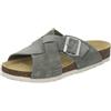 AFS-Schuhe 2141, Pantofole da donna alla moda in vera pelle, sandali estivi con grande fibbia, realizzati a mano in Germania