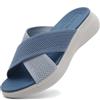 Uwowd Sandali Donna Estive Ortopediche Comode Ciabatte Piatto 36-42 EU | Leggere Infradito,Mare Spiaggia,Slip-On Scarpe,Casa Pantofole,Antiscivolo
