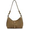 MISAKO Belly borsa a tracolla piccola effetto camoscio Donna - Belly Verde 19x9x24cm