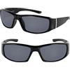 Mass Vision 'The Diesel' 2 paia di occhiali da sole polarizzati extra large da uomo con teste larghe
