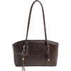 GETERUUV Borsa a tracolla da donna marrone borsa vintage in pelle borsa a tracolla alla moda per tutti i giorni borsa con ciondolo, 01caffè, Small, Moda
