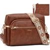 HILAEX Borse a tracolla da donna Antifurto, 4 Scomparti 26 x 10 x20 CM