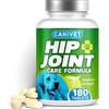 CANIVET HIP+JOINT Integratori Condroitina Cane | 180 Compresse | Inc. Cozze Labro Verde, Glucosamina, Condroitina, Curcuma, MSM, Acido Ialuronico, Manganese + Vitamine | Potente Integratore Articolazioni Cane