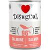 Generico Disugual Monoproteico Salmone 96% Cibo Umido Ipoallergenico per Cani Adulti - 400 gr per 12 lattine