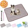 Gienslru Tappetino rinfrescante per cani, auto-raffreddante, in seta di ghiaccio, per cani e gatti, cuscino rinfrescante estivo per la casa, in viaggio o in auto (marrone, 2XL (150 x 100 cm)