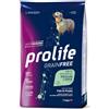 Petnutrizione Prolife Crocchette per Cani Grain Free Adult Sensitive Fish & Potato Medium/Large 10 kg - Per Cani Adulti di Taglia Media e Grande 11-44 kg, Monoproteico, Senza Cereali e Glutine, con Salmone Fresco