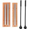 2 Sets Kit Di Campane Percussione Strumenti Da Concerto in Legno