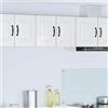 Generico Armadietto Sospeso Cucina Bianco Lucido 30x31x40 cm, Mobile da Parete in Legno Ingegnerizzato con 1 Anta e 1 Ripiano, Soluzione di Stoccaggio Versatile per Cucina Moderna