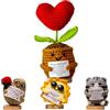TerraDesign® | Pianta con Fiore a Cuore | Regalo Romantico per Lui e Lei | Decorazione Casa | Dono Moglie Marito Fidanzati Coppia | Idea Affettuosa San Valentino Compleanno | Dedica Ti Amo Amore Mio