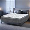YIDATONG Materasso Memory Matrimoniale 160x200 cm | Altezza 28cm | Ortopedico | Alleviamento dei Punti di Pressione | Anallergico e Antibatterico | Traspirante | 10 zona Ergonomico| Certificato Oek-Tex