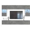 B BELINI GROUP Belini MILANO 1 Parete Attrezzata Soggiorno Mobile TV 300cm Grigio Opaco