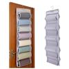 jinminamz Portaoggetti da Appendere con 8 Tasche In Rete,Organizer Armadio da Appendere, Porta Oggetti da appendere e Pieghevole,Organizer da appenderes per Organizzare Pantaloni Yoga Asciugamani Sciarpe(Viola)