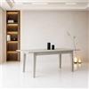 Yellowshop | Tavolo da Pranzo Rettangolare Allungabile LIAM 110‑150×70 cm, in Legno Nobilitato - Design Moderno Salvaspazio, Olmo Sbiancato