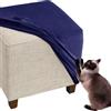 RTSFKFS Copri Pouf Quadrato 50x50 80x80 40x40 60x60 100x100 90x90 110x110 Fodera Poggiapiedi Elastico in Velluto, Cover/Copertura/Protettiva for Ottomana(Navy-Blue,30/75cm)