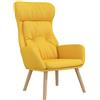 vidaXL Poltrona Relax Giallo Senape in Tessuto