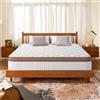 YIDATONG Materasso Viscoelastica 140x200 cm, Altezza 28cm, Materasso Ibrido Memory Foam e Molle Insacchettate, Ergonomico 10 Zone, Media Rigidità, Antibatterico, Traspirante, Anallergico, Certificato Oek-Tex