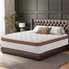 YIDATONG Materasso Matrimoniale 140x200 cm, materasso Memory Foam e Molle Insacchettate, Rigidità Media, Traspirante, Ortopedico e Ergonomico, Anallergico e Antibatterico, Certificato Oeko-TEX, Altezza 26cm