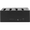 DeLOCK 64063 docking station per unitÃ di archiviazione USB 3.2 Gen 1 [3.1 1] Type-B Nero (Delock 3.0 Docking Station for 4 x) [64063]