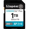 Kingston Technology Memoria flash Kingston Technology Canvas Go! Plus 1TB SDXC Go Gen4 200MB/s C10 UHS-I U3 V30 [SDG4/1TB]