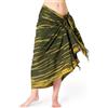 PANASIAM Sarong tiedye style, olive green yellow, 190x116cm