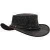 Sidewinder Cappello da cowboy schiacciabile per uomo donna leggero fatto a mano occidentale modellabile Outback cappello a tesa larga durevole cowgirl