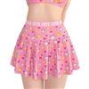 LittleForBig Donne Elastica Vita Alta Mini Gonna Plus Size Friendly - Usagi Sporty