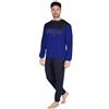 Australian Pigiama Lungo Uomo in Caldo Cotone in Vari Modelli E Taglie dalla M alla 2XL, Pigiama Maschile (L (48), AI742-Blu Royal)