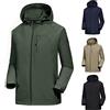 WOXIHUAN Giacca Impermeabile da Uomo Giacche a Vento Sottile Leggero Cappotto con Cappuccio Antivento Giacca Maniche Lunghe Giubbotto Autunno Invernale Caldo Jacket Taglie Grandi Cardigan Casuale Coat