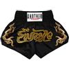 Manyakai Bambini Ragazzo Pantaloncini Boxe Thai MMA Kick Boxing Pantaloncini Muay Thai Pantaloni Corti Combattimento Anni Nero 13-14 Anni