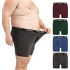 INNERSY Boxer da uomo Taglie Forti, confezione da 4, in cotone con apertura, biancheria intima, XL-6XL, XL Große Größen
