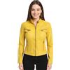 Infinity Leather Giacca da Motociclista Slim Fit in Vera Pelle Classica da Donna