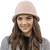 Vivisence Cappello Invernale da Donna in Stile Classico Monocolore Realizzato in Filato Caldo di Acrilico Confortevole Ed Elasticizzato Perfetto per Le Giornate Fredde, Rosa,Taglia Unica