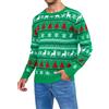 Gyabnw Maglione Natalizio Uomo in Maglia Girocollo | Pullover caldo, design natalizio, modello casual per inverno, feste e idee regalo