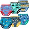 FLYISH DIRECT Mutandine di Apprendimento per vasino, Pantaloni da Allenamento per Bambini con Struttura a 6 Strati, Morbidi e Confortevoli, Auto, 110/4T