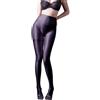 SOFSOT Leggings per allenamento ultra trasparenti Collant lucidi per donne Controllo top alla vita Collant per donne Controllo pancino Tubo per collant lucidi