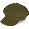 styleBREAKER Berretto a Palloncino Donna Effetto camoscio | Berretto Baker Boy stile anni 20. Visiera 5,5 cm, fascia tergisudore, cordino regolabile (fino a 58 cm).