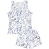 YAMAMAY - Pigiama Girocollo Corto, Multicolore, Linea Coral Reef, Donna, L