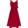 Doomiva Abito da Damigella in Chiffon per Bambina Ragazza Vestito da Principessa Scollo Cuore Vestito da Cerimonia con Fiori Abito da Sposa Sera Comunione 5-16 Anni