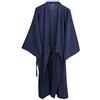 thefancypumpkin Fancy Pumpkin Camicia da Notte da Notte in Pigiama di Cotone Kimono da Uomo Giapponese [Navy, Taglia XL]