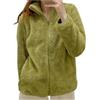 Generic Giacca da Camera Felpa Donna Pile Caldo Giacca da Donna Felpa Senza Cappuccio Autunno e Inverno Giacche Teddy con Zip Peluche Cappotto con ColloAlto Fleece Giacche Tinta Unita (Mint Green, L)