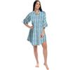 DIVINA Abito Estivo, Caftano Donna Multicolore, Taglia Unica, 100% Cotone - Vest 106 - K02